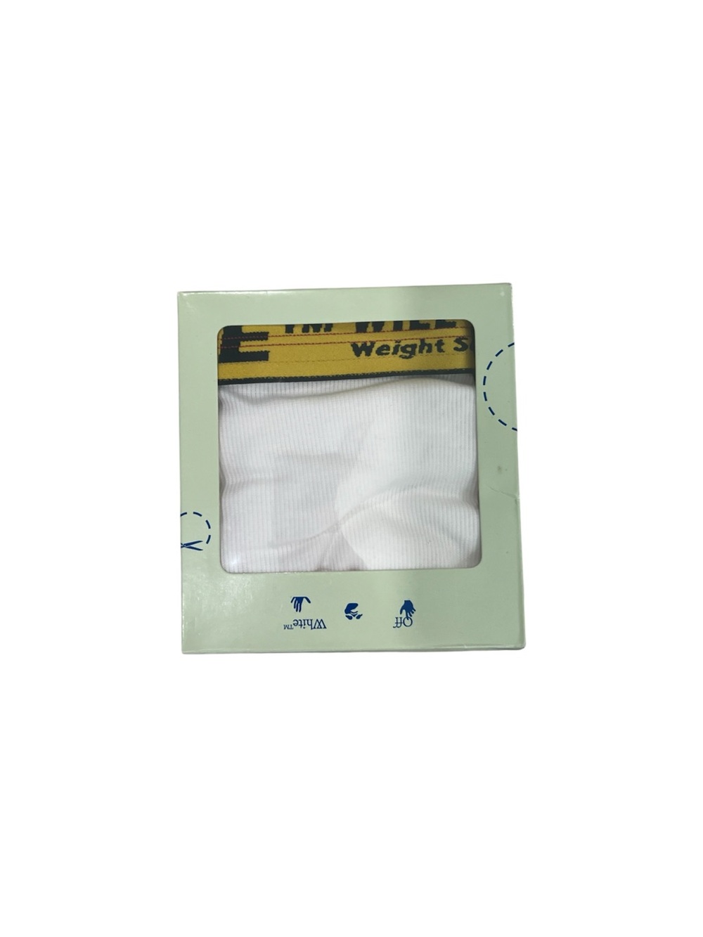 Off-White White Boxer Briefs with Yellow Waistband